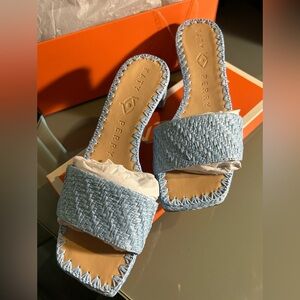 Katy Perry Collections Light Blue Woven Sandals